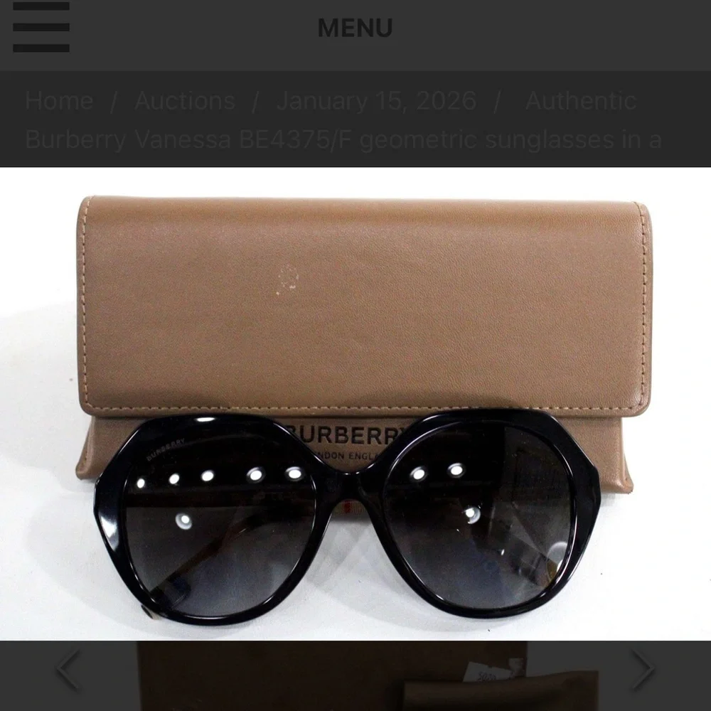 Authentic Burberry Vanessa BE4375/F geometric sunglasses